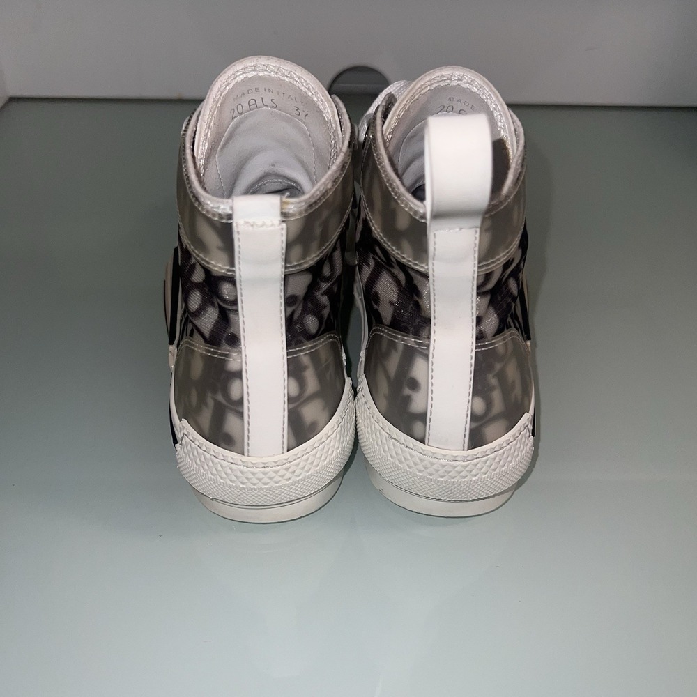 Christian Dior B23 High Top Women's Designer Sneaker 37 Size 7 - Picture 7 of 16